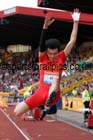 Jinzhe Li in the long jump at the Sainsbury's Birmingham Grand Prix. Photos: David T. Hewitson/Sports for All Pics